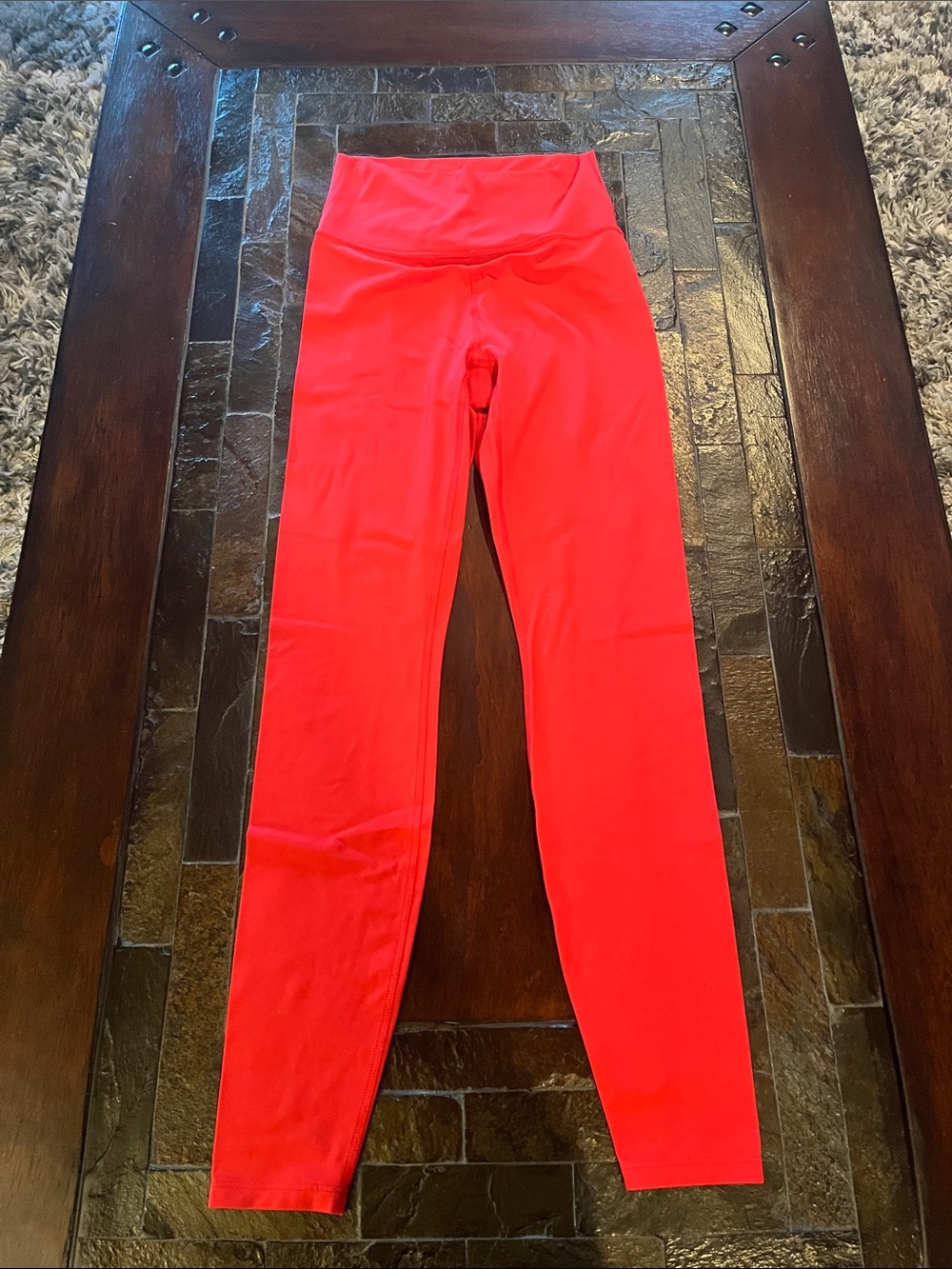 Womens/Jr Bright Red/Coral Active Leggings